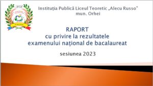 raport Bac